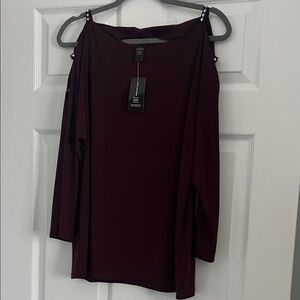 INC International Concepts Burgundy Top